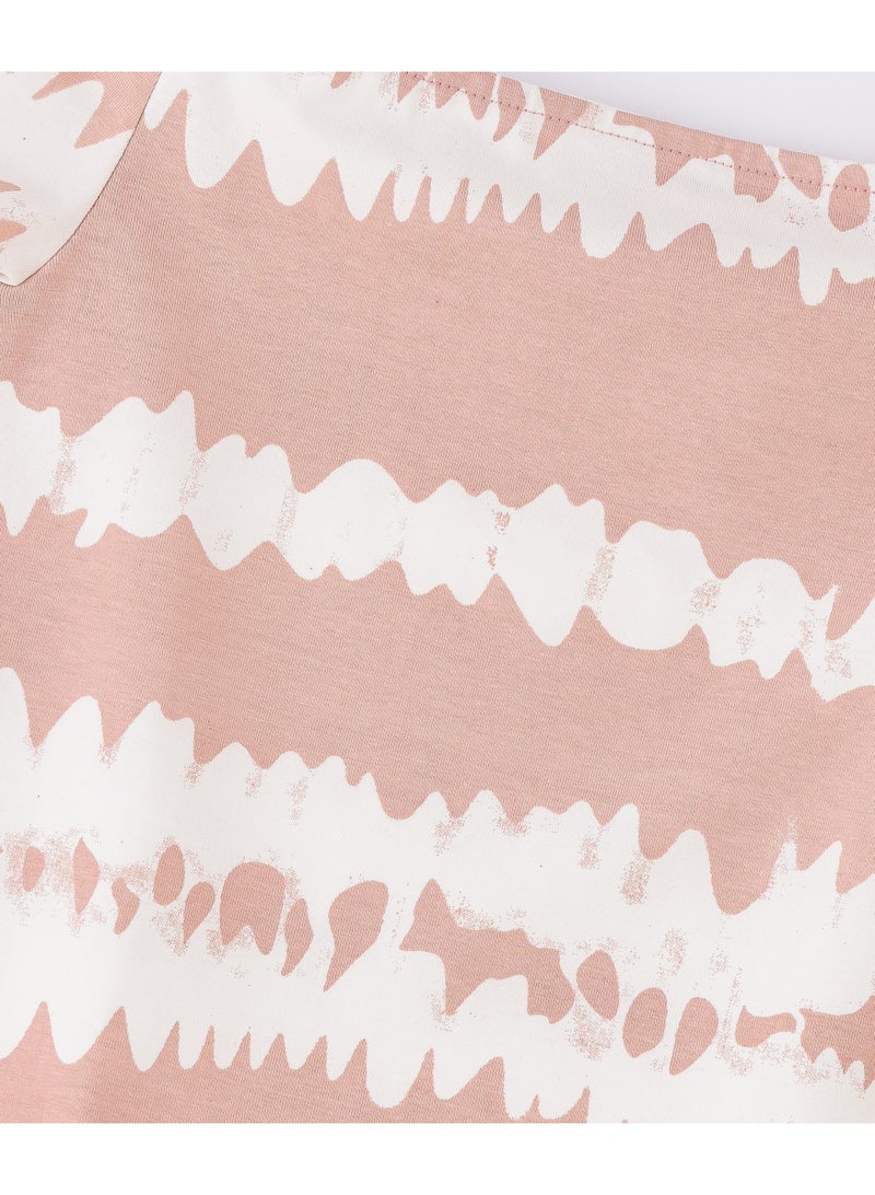 Jelliene Girls Pink & White Off-Shoulder Knit Top - Image 3